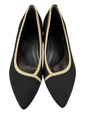 Vionic Black Dahlia Pointed Toe Flats Women's 9.5 Knit Comfort Arch Support